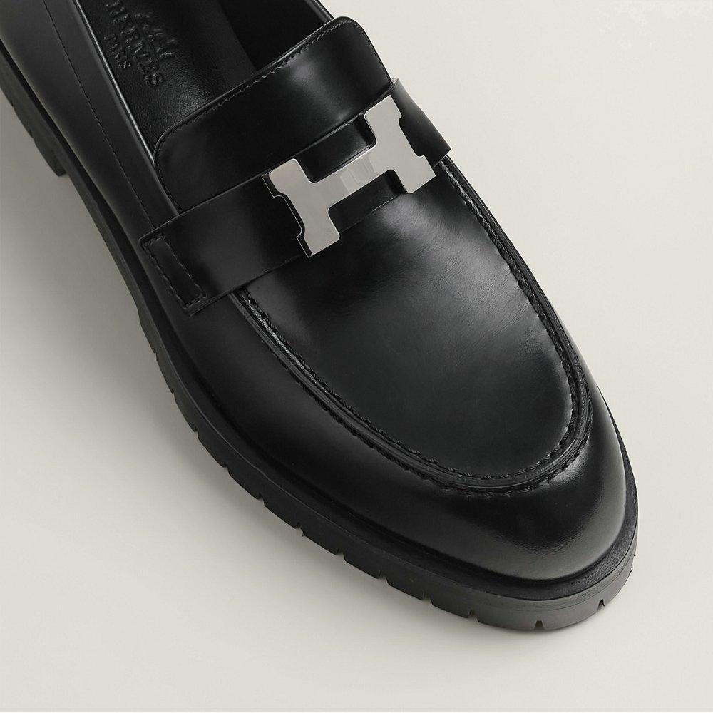 エルメス レディース モカシン ローファー ベージュ H232137Z 02360