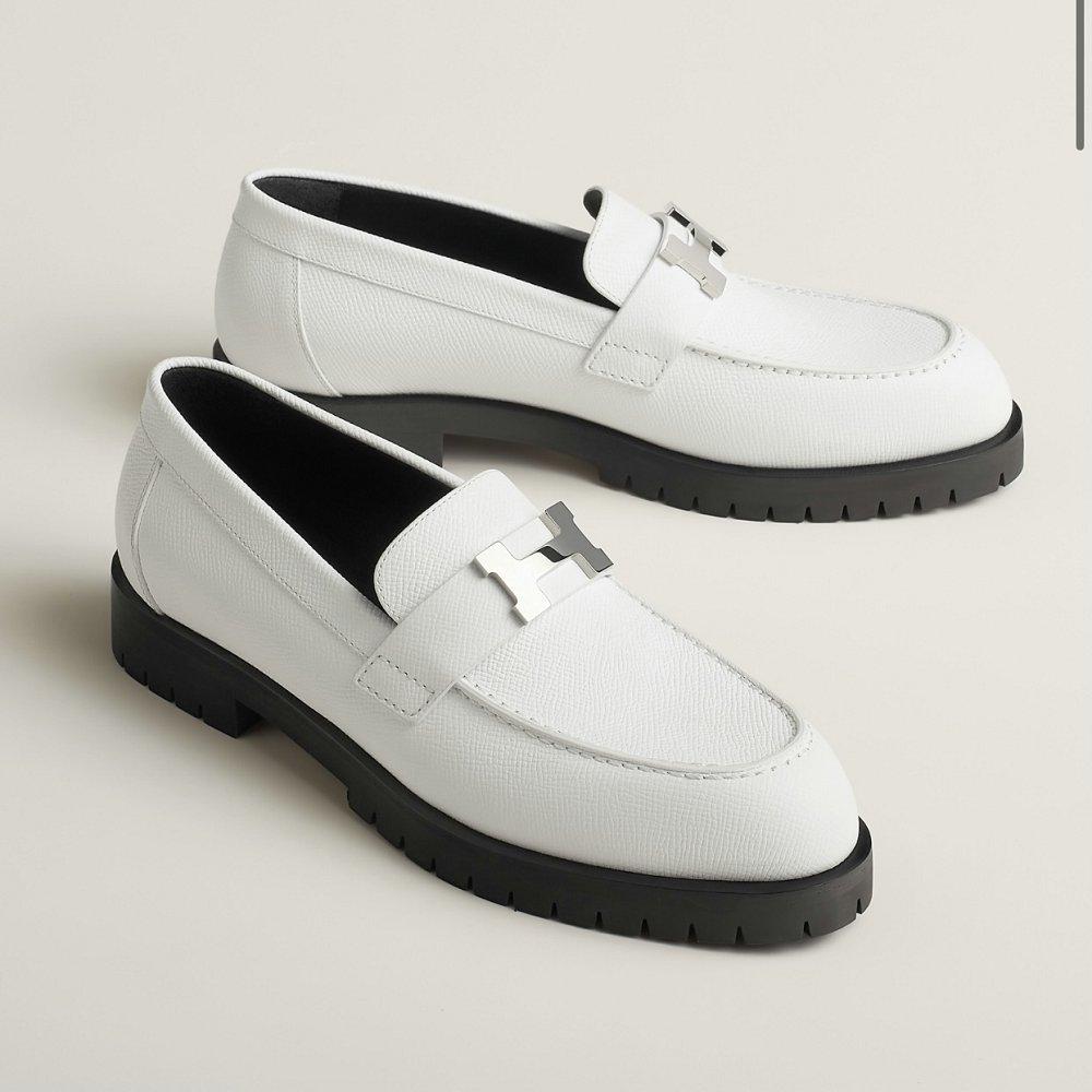 HERMES レディース モカシン ローファー ベージュ H241019Z 90360