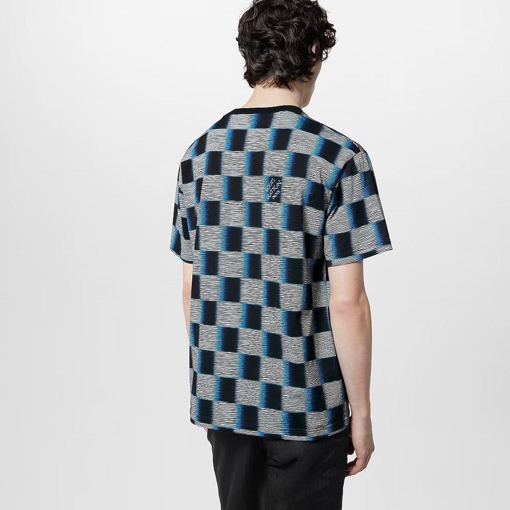Louis Vuitton ダミエショートスリーブコットンTシャツ 1AFB29