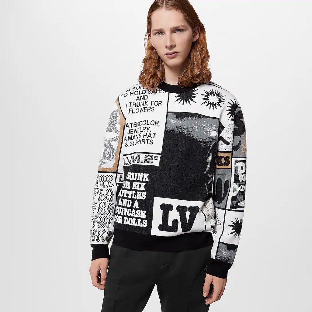 Louis Vuitton コットンシグネチャークルーネック 1AFAOS