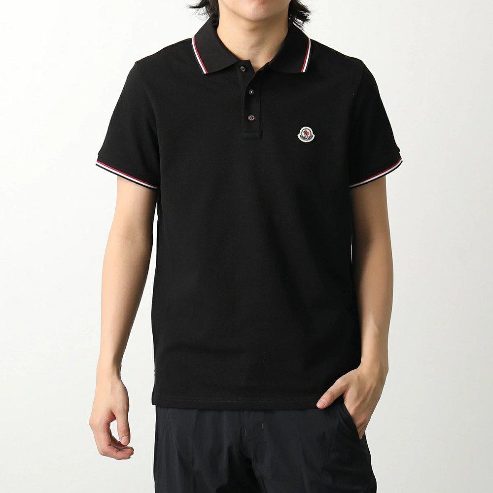 モンクレール代引き POLO 半袖 ポロシャツ ロゴワッペン トリコロールライン メンズ 8A70300 84556