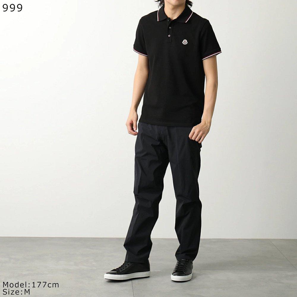 モンクレール代引き POLO 半袖 ポロシャツ ロゴワッペン トリコロールライン メンズ 8A70300 84556