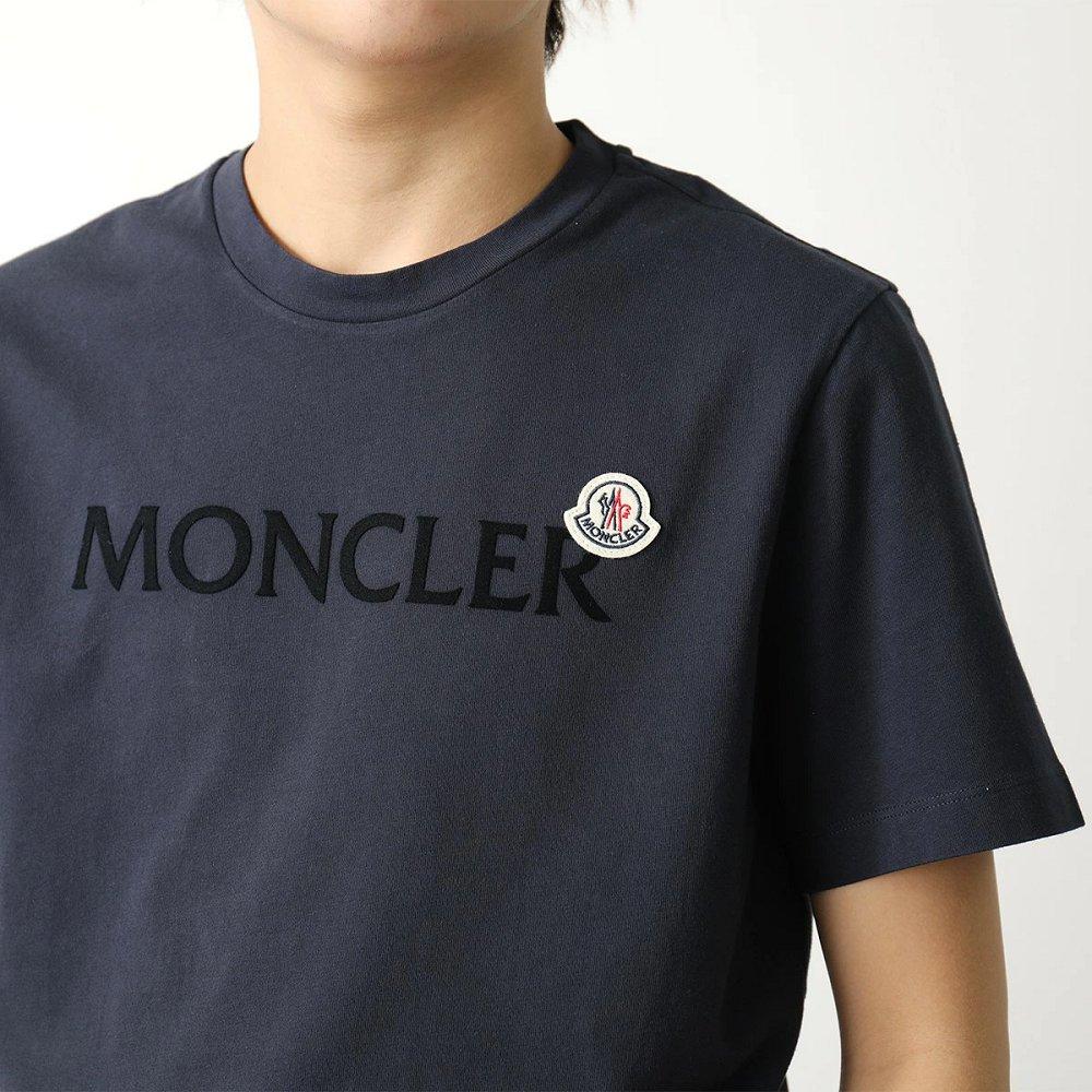 モンクレール 半袖 Tシャツ メンズ カットソー ロゴT アイコンパッチ コットン クルーネック 8C00024 8390T