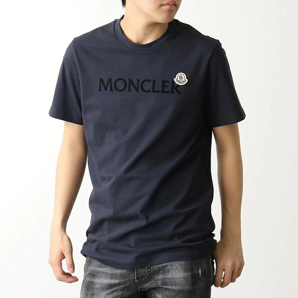 モンクレール 半袖 Tシャツ メンズ カットソー ロゴT アイコンパッチ コットン クルーネック 8C00024 8390T
