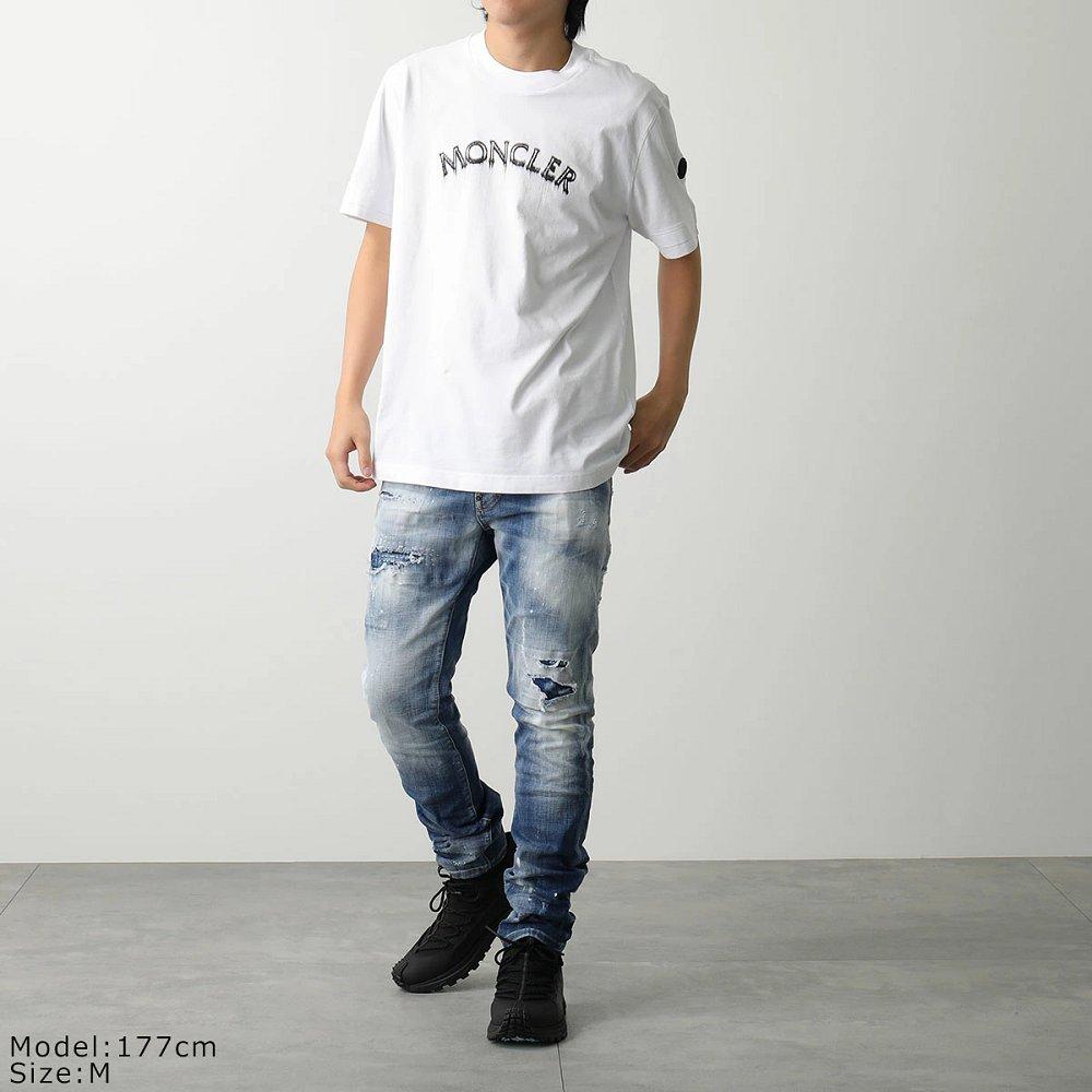 モンクレール代引き Tシャツ メンズ クルーネック 半袖 カットソー ロゴT アイコンパッチ 8C00002 89A17