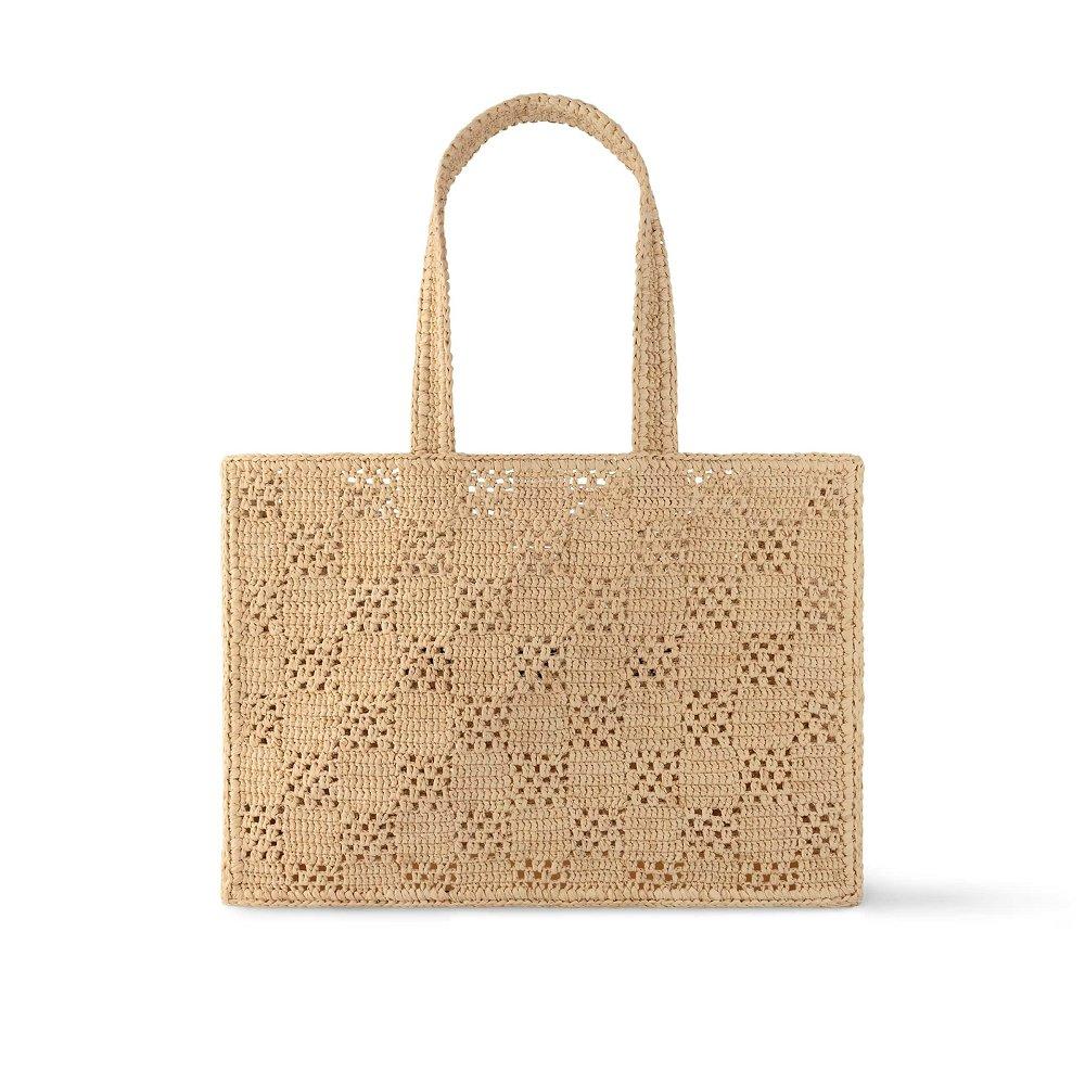 LOUIS VUITTON ラフィア・ショッパーバッグ MM トートバッグ M25008