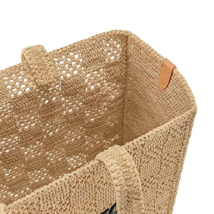LOUIS VUITTON ラフィア・ショッパーバッグ MM トートバッグ M25008