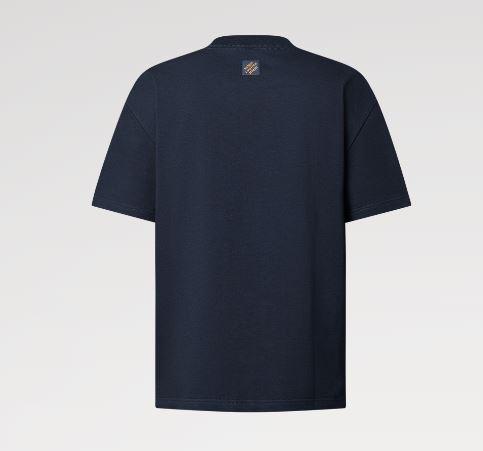 ルイヴィトン オーガニックコットンTシャツ 刺繍ロゴ入り 1AFR95 1AGHXN
