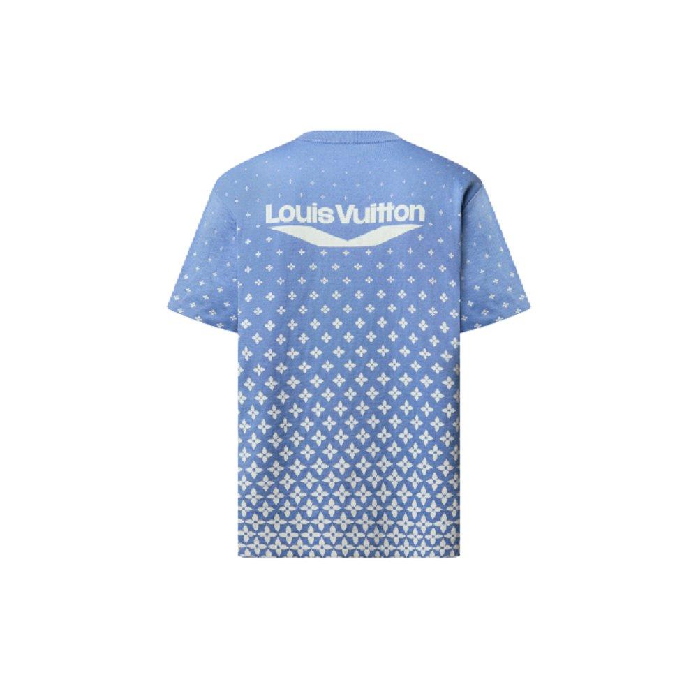 Louis Vuitton ニットコットンTシャツ ブルー 1AGJUI