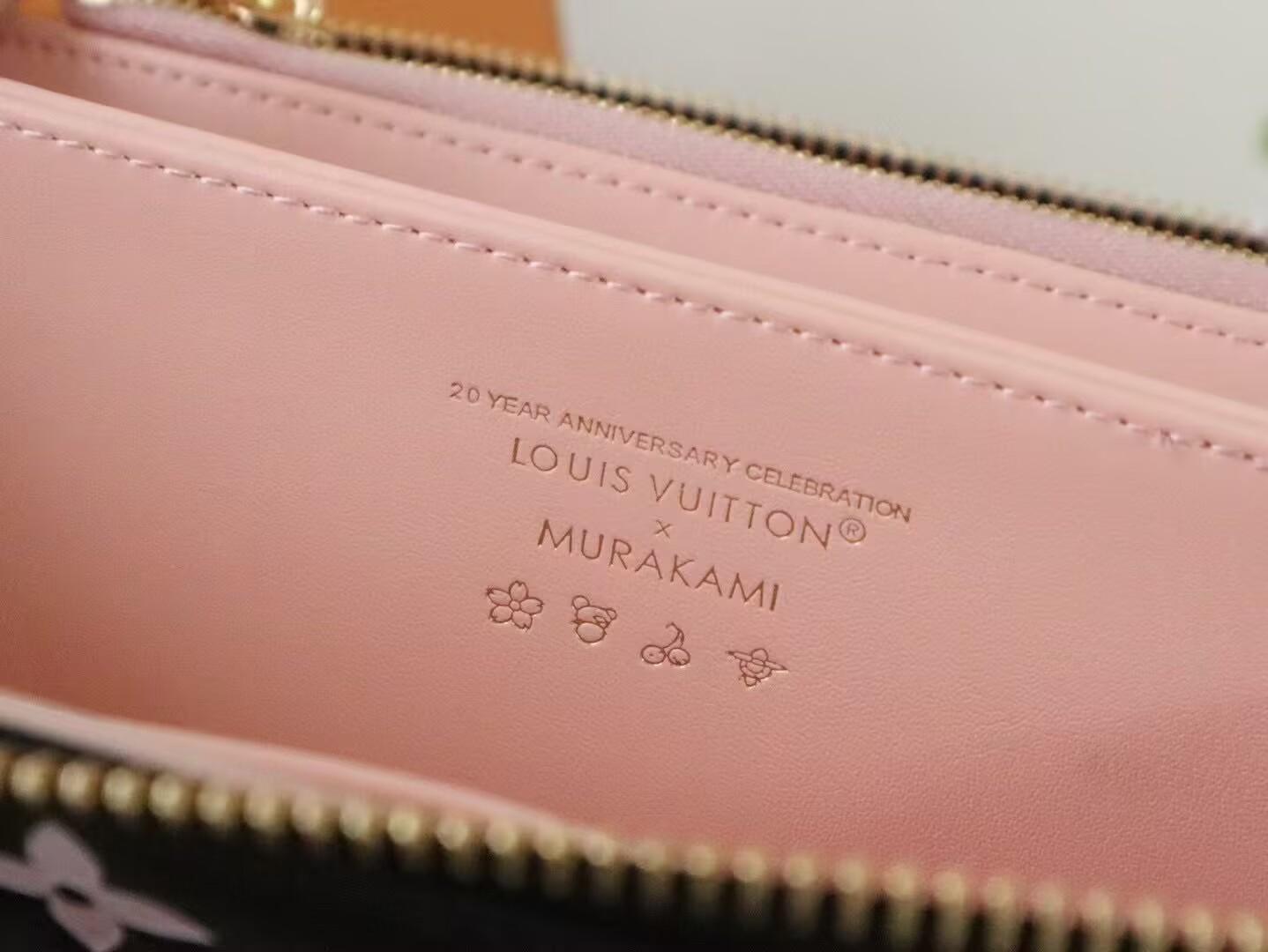 ルイヴィトン 長財布 レディース モノグラム ジッピー・ウォレット ブラック/ピンク M12152