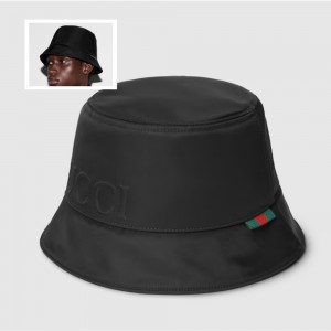 GUCCI ロゴ付き ナイロン バケットハット 813534 4HBD0 1066