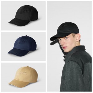 グッチ エンブロイダリー付き コットン ベースボールキャップ 792782 4HBBB