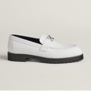 HERMES レディース モカシン ローファー ベージュ H241019Z 90360