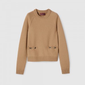 グッチ ホースビット ウールカシミア トップ 836460 XKEVK 2604