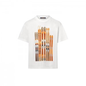 Louis Vuitton メンズ プリント コットンTシャツ  LV SKI 1AGK27