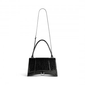BALENCIAGA代引 レディース 砂時計ヒンジ ミディアム ハンドバッグ 761211 2AAVY 1000