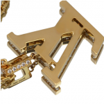 ルイヴィトン パンダンティフ ネックレス XL ペンダント 750 YG ダイヤ Q93848