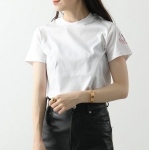モンクレール Tシャツ レディース クルーネック 半袖 カットソー ロゴT コットン アイコンロゴ 8C00011 809CR