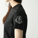 モンクレール Tシャツ レディース クルーネック 半袖 カットソー ロゴT コットン アイコンロゴ 8C00011 809CR