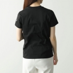 モンクレール Tシャツ レディース クルーネック 半袖 カットソー ロゴT コットン アイコンロゴ 8C00011 809CR