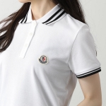 モンクレール ポロシャツ POLO レディース トップス カットソー Tシャツ コットン ロゴパッチ 8A00008 84720