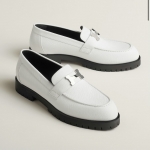 HERMES レディース モカシン ローファー ベージュ H241019Z 90360
