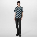 Louis Vuitton ダミエショートスリーブコットンTシャツ 1AFB29