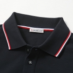 モンクレール代引き POLO 半袖 ポロシャツ ロゴワッペン トリコロールライン メンズ 8A70300 84556