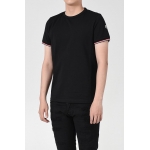 モンクレール Tシャツ MAGLIA メンズ カットソー クルーネック アイコンパッチ トリコロールライン 8C71600 87296