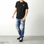 モンクレール 半袖 Tシャツ メンズ カットソー ロゴT アイコンパッチ コットン クルーネック 8C00024 8390T