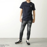 モンクレール 半袖 Tシャツ メンズ カットソー ロゴT アイコンパッチ コットン クルーネック 8C00024 8390T