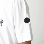 モンクレール代引き Tシャツ メンズ クルーネック 半袖 カットソー ロゴT アイコンパッチ 8C00002 89A17