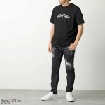 モンクレール代引き Tシャツ メンズ クルーネック 半袖 カットソー ロゴT アイコンパッチ 8C00002 89A17