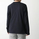 モンクレール カットソー メンズ クルーネック コットン 長袖Tシャツ ロンT ロゴパッチ 8D00018 89AQX