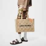 LOUIS VUITTON ラフィア・ショッパーバッグ MM トートバッグ M25008