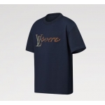 ルイヴィトン オーガニックコットンTシャツ 刺繍ロゴ入り 1AFR95 1AGHXN