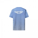 Louis Vuitton ニットコットンTシャツ ブルー 1AGJUI