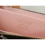 ルイヴィトン 長財布 レディース モノグラム ジッピー・ウォレット ブラック/ピンク M12152
