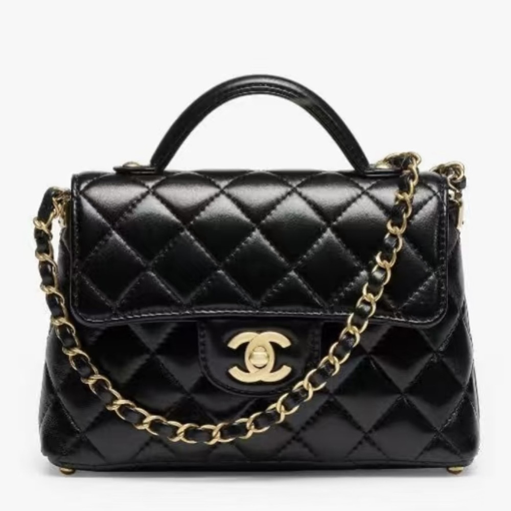 CHANEL トップハンドル フラップ ハンドバッグ AS5354 AS5355 AS5356
