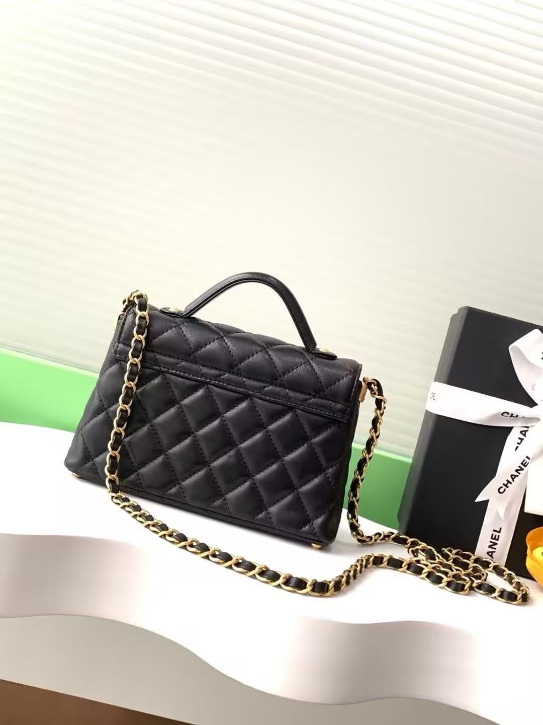 CHANEL トップハンドル フラップ ハンドバッグ AS5354 AS5355 AS5356