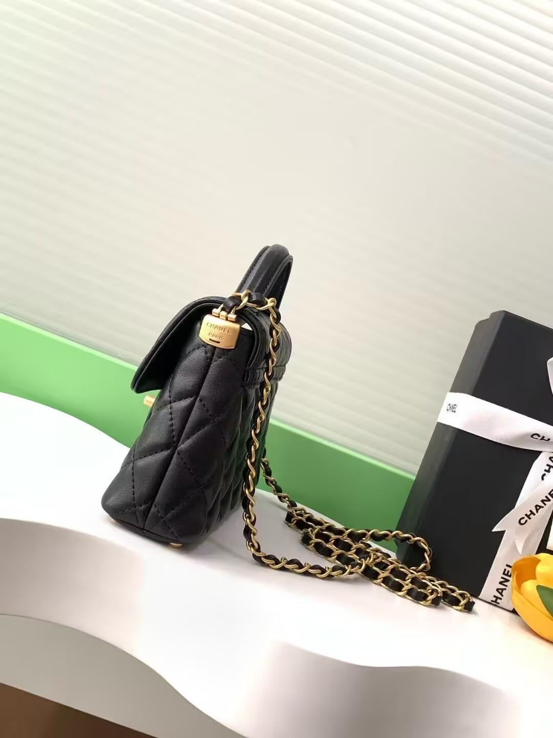 CHANEL トップハンドル フラップ ハンドバッグ AS5354 AS5355 AS5356