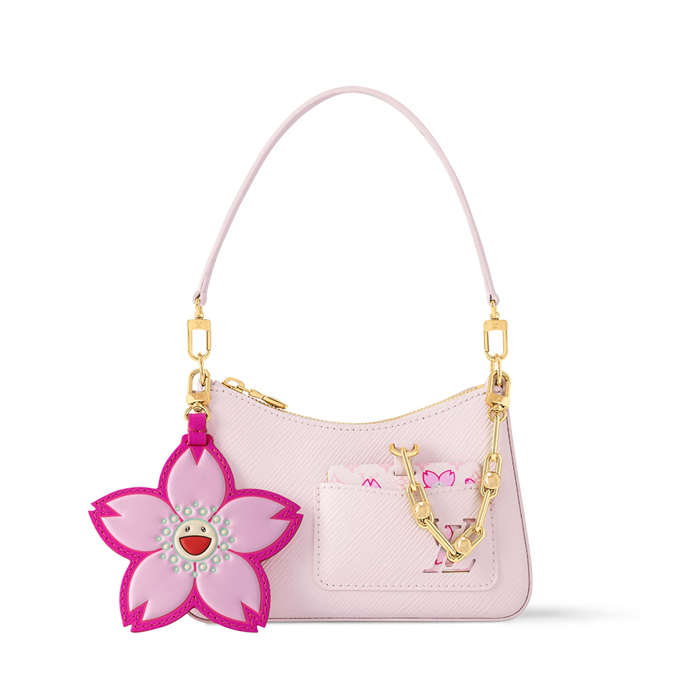 ルイヴィトン代引き LV 村上隆 ショルダーバッグ マレリーニ 桜 Epi M13101