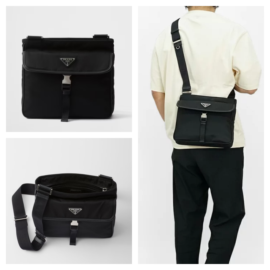 PRADA Re-Nylon サフィアーノ ショルダーバッグ 2VH119_2DMH_F0002