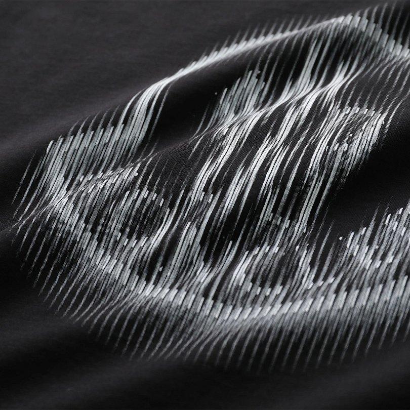 モンクレール マットブラック Tシャツ メンズ クルーネック 半袖 カットソー ロゴT ラバーパッチ コットン ロゴ 8C00004 89A17