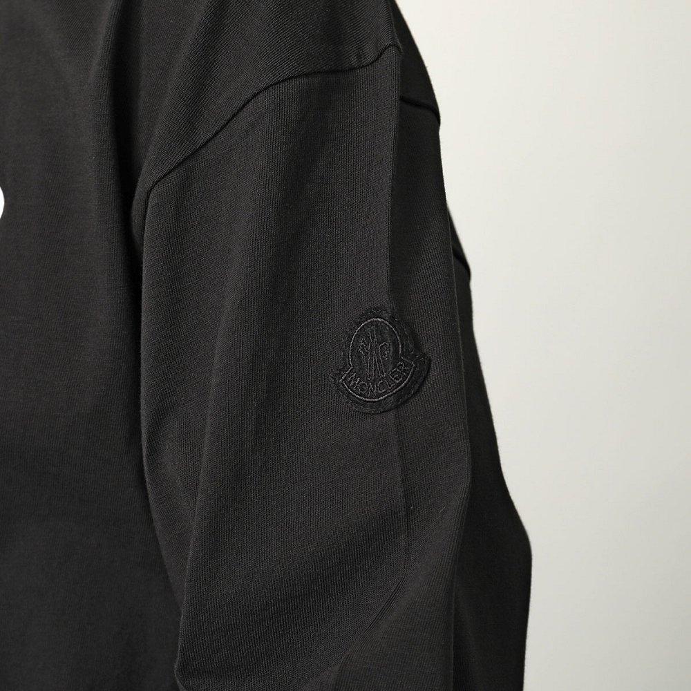 モンクレール Tシャツ メンズ 長袖 ロンT カットソー ロゴT コットン クルーネック 8D00004 89AJS