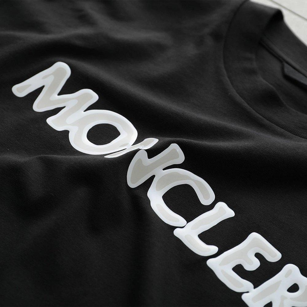 モンクレール Tシャツ メンズ 長袖 ロンT カットソー ロゴT コットン クルーネック 8D00004 89AJS