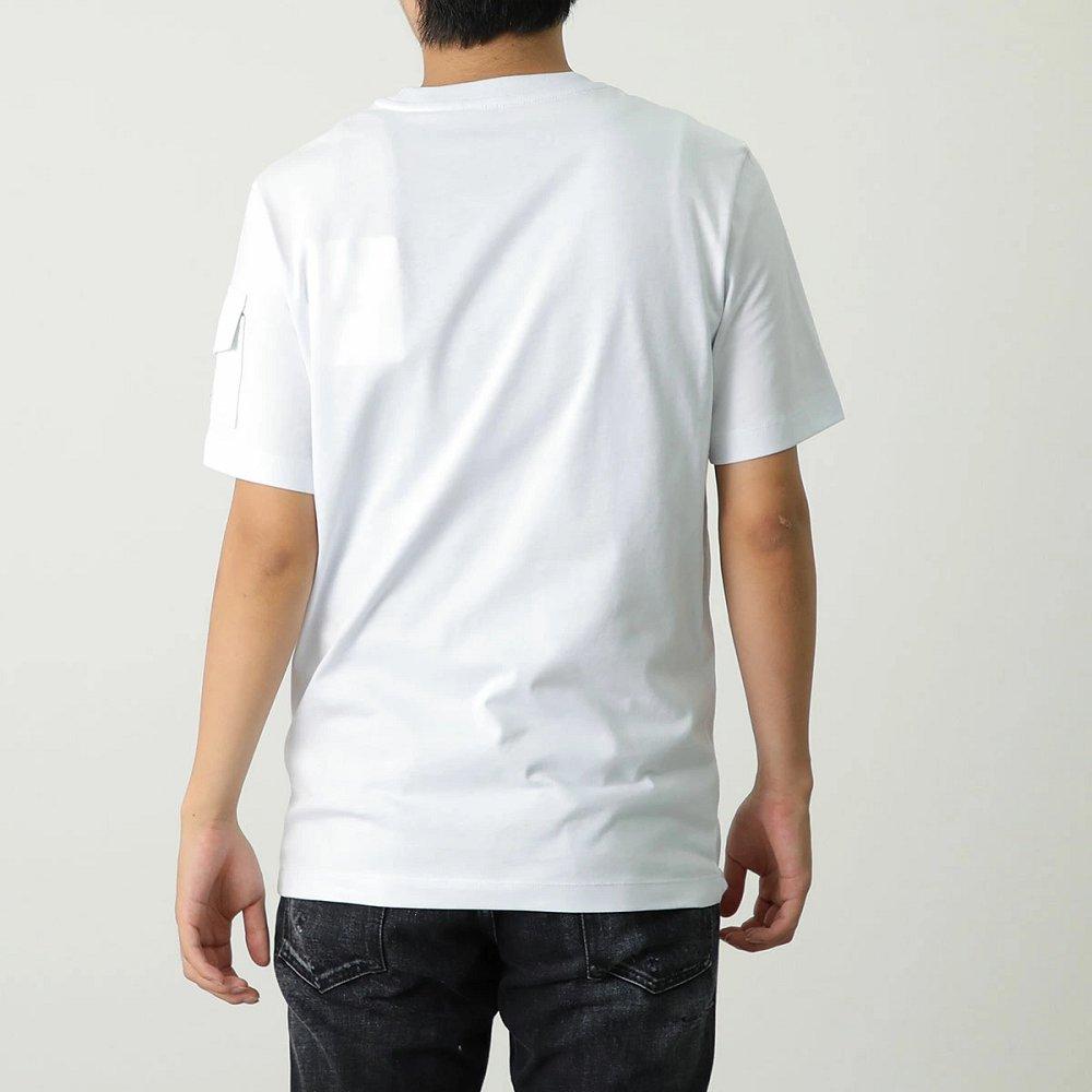 モンクレール Tシャツ メンズ 半袖 クルーネック コットン カットソー ロゴ アイコンパッチ ロゴT 8C00023 8C00054