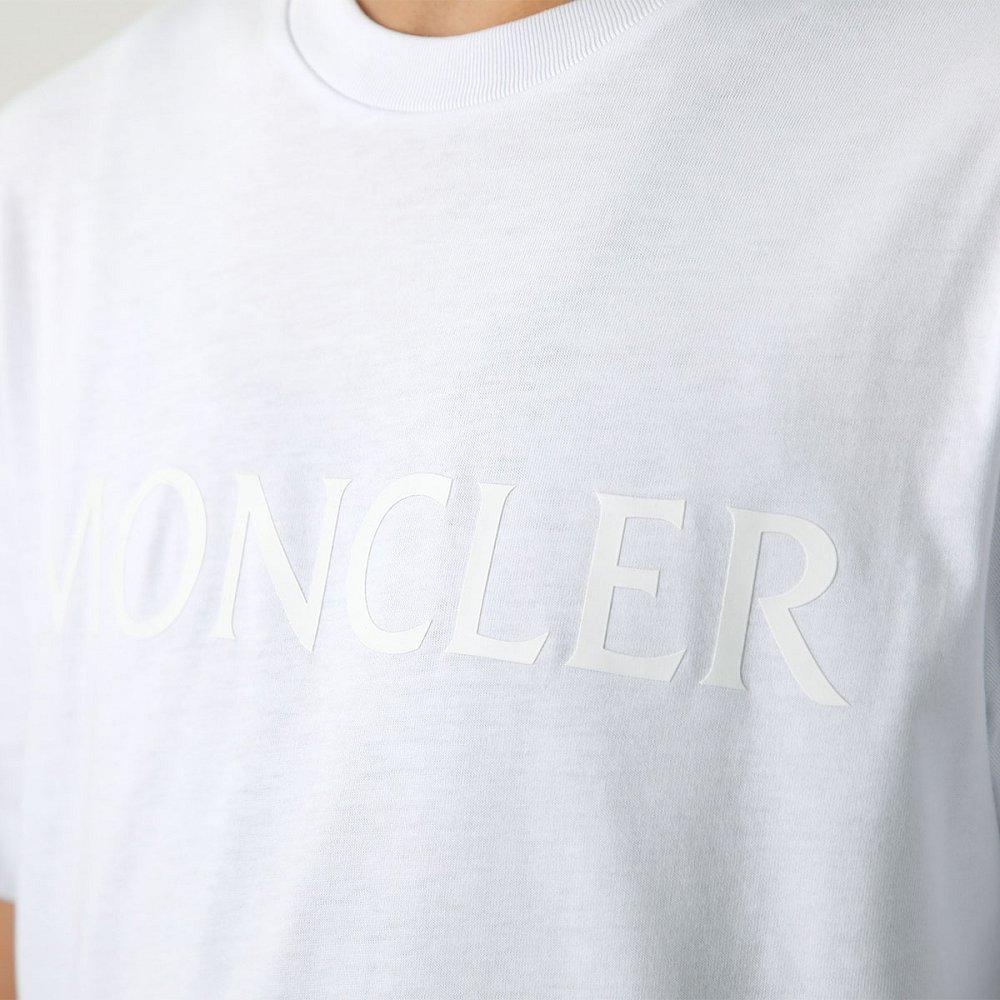 モンクレール Tシャツ メンズ 半袖 クルーネック コットン カットソー ロゴ アイコンパッチ ロゴT 8C00023 8C00054