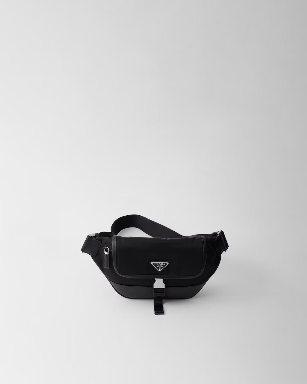 プラダ Re-Nylon xサフィアーノレザー ショルダーバッグ 2VH176_2DMH_F0002_V_OOO