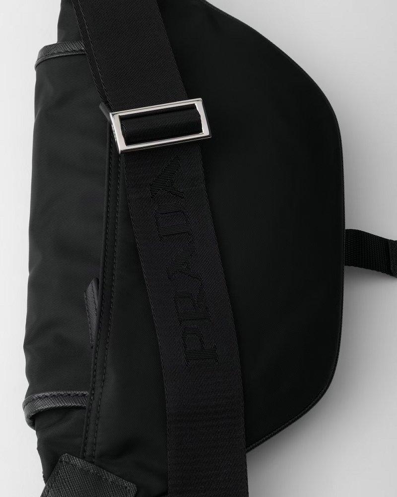 プラダ Re-Nylon xサフィアーノレザー ショルダーバッグ 2VH176_2DMH_F0002_V_OOO